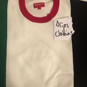 Pique supreme crewneck sweater